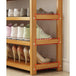 Buy 6 Layers Natural Wood Bamboo Shelf Entryway Storage Shoe Rack Home Furniture discounted | Products On Sale Australia