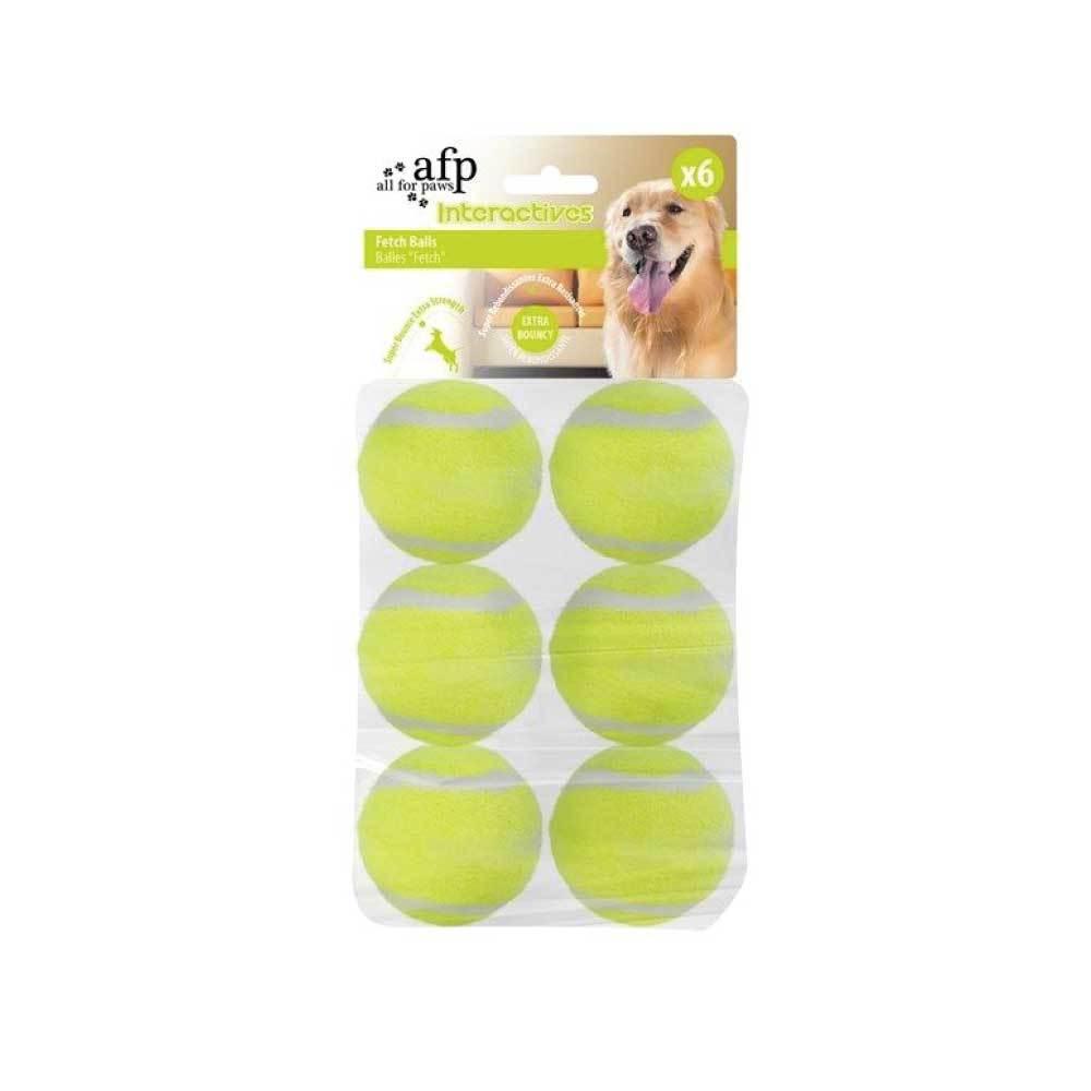 Buy 6 Pack Dog Fetch Balls - Heavy Fetch N Treat All For Paws Replacement Ball discounted | Products On Sale Australia