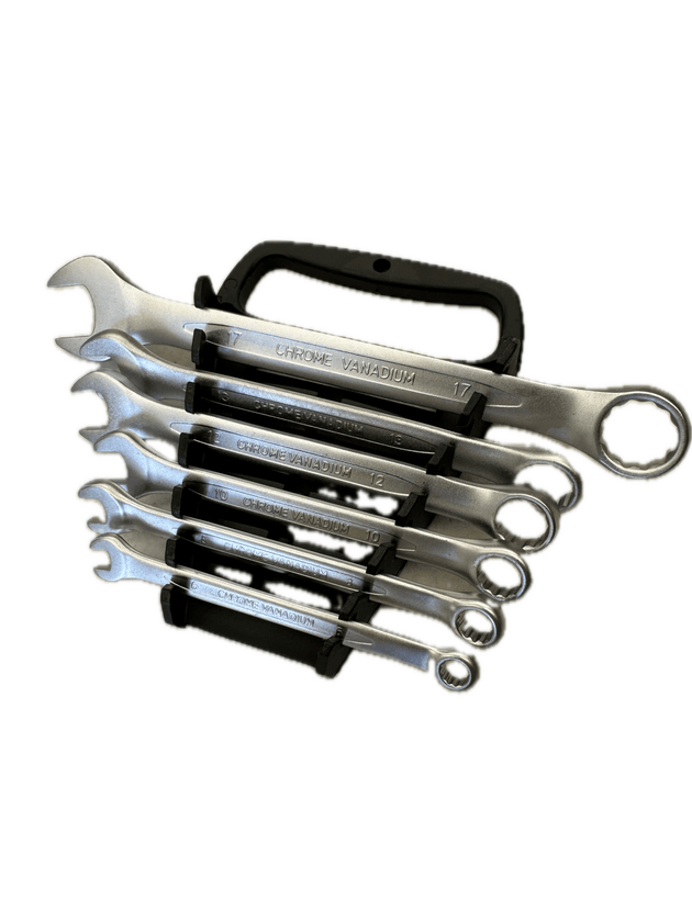 Buy 6 Piece Double Open Ring End Wrench Combination Spanner Chrome Vanadium Auto Repair Set discounted | Products On Sale Australia