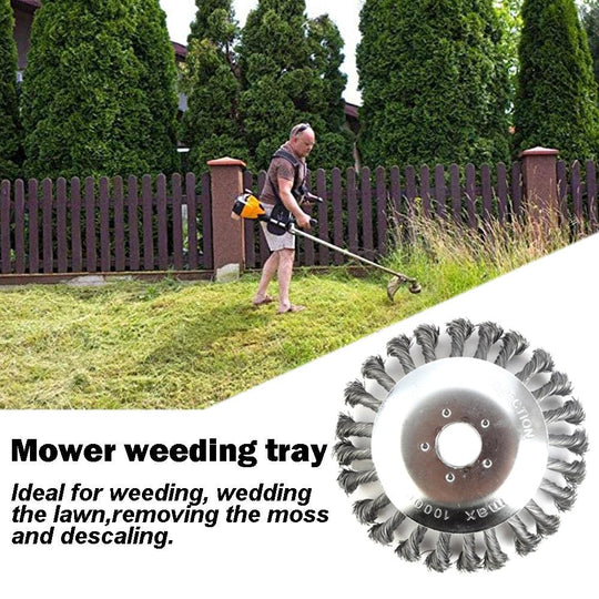 Buy 6" Weed Brush Steel Wire LawnMower Grass Cutter Head Garden Trimmer Wheel AU discounted | Products On Sale Australia