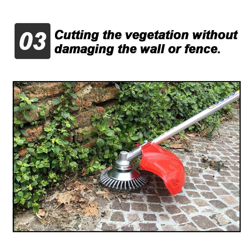 Buy 6" Weed Brush Steel Wire LawnMower Grass Cutter Head Garden Trimmer Wheel AU discounted | Products On Sale Australia