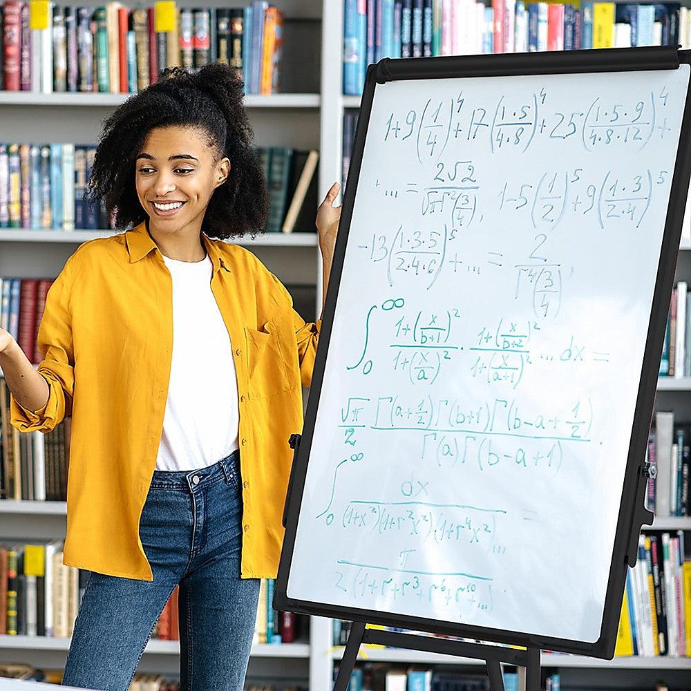 Buy 60 x 90cm Magnetic Writing Whiteboard Dry Erase w/ Height Adjustable Tripod Stand discounted | Products On Sale Australia