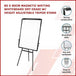 Buy 60 x 90cm Magnetic Writing Whiteboard Dry Erase w/ Height Adjustable Tripod Stand discounted | Products On Sale Australia