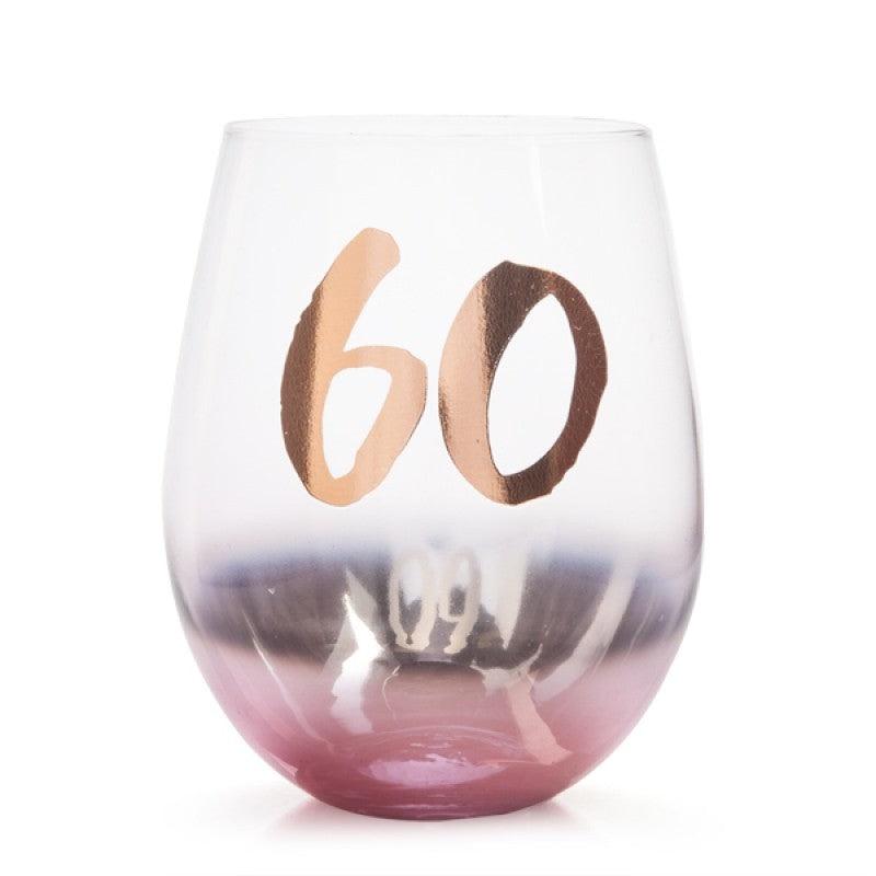 Buy 60th Birthday Blush Stemless discounted | Products On Sale Australia