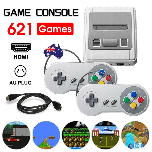 Buy 621-IN-1 Retro Classic Mini Handheld Game Console TV HDMI 2 Controller Gamepad discounted | Products On Sale Australia