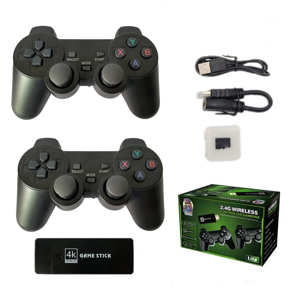 Buy 64G 15000+ Retro Classic Video Game Console Stick+2 Wireless Controller HDMI TV discounted | Products On Sale Australia