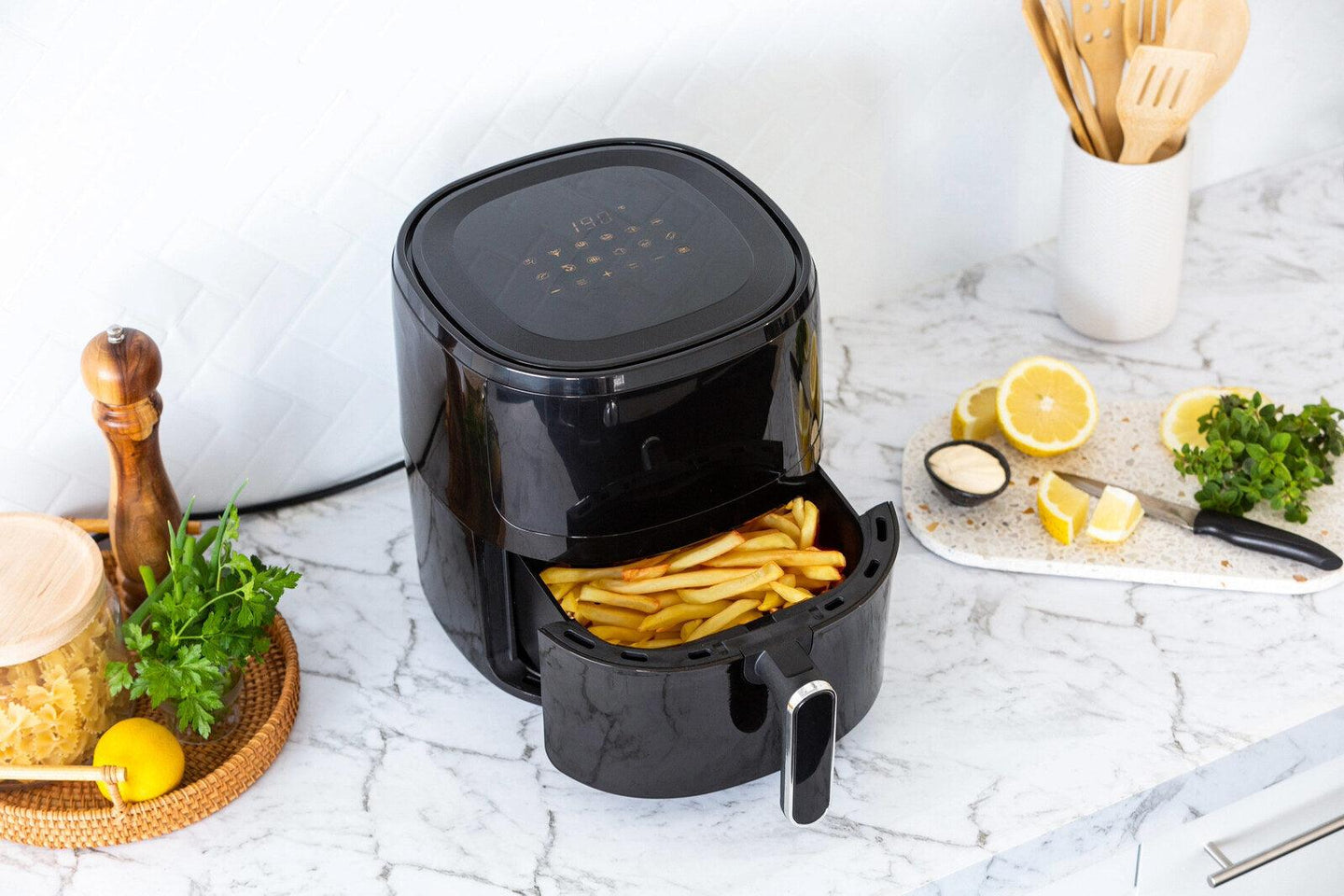 Buy 6L Digital Air Fryer w/ 1600W & Glass Window discounted | Products On Sale Australia