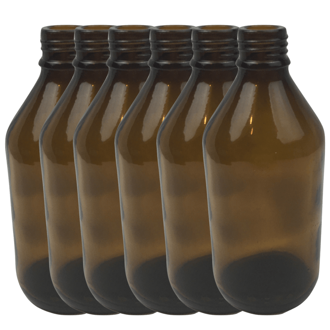 Buy 6x 600ml Brown Glass Bottle Plinking Shooting Target Practice without Lids/Caps discounted | Products On Sale Australia