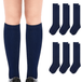 Buy 6x Pairs School Uniform Knee High Socks Cotton Rich Girls Boys Kids Bulk - Navy - 13-3 (8-10 Years Old) discounted | Products On Sale Australia