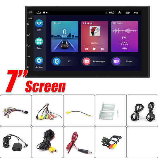 Buy 7 inch Car Radio 2 DIN GPS FM RDS WIFI w/ Rear Camera For Android IOS CarPlay AU discounted | Products On Sale Australia