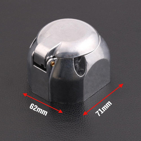 Buy 7 Pin Male + Female Round Trailer Plug LARGE Adapter Connector Caravan Boat Part discounted | Products On Sale Australia