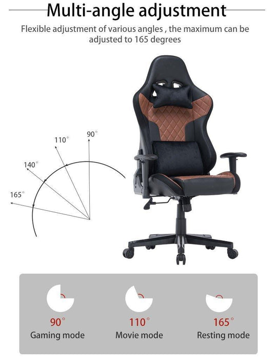 Buy 7 RGB Lights Bluetooth Speaker Gaming Chair Ergonomic Racing chair 165° Reclining Gaming Seat 4D Armrest Footrest Black discounted | Products On Sale Australia