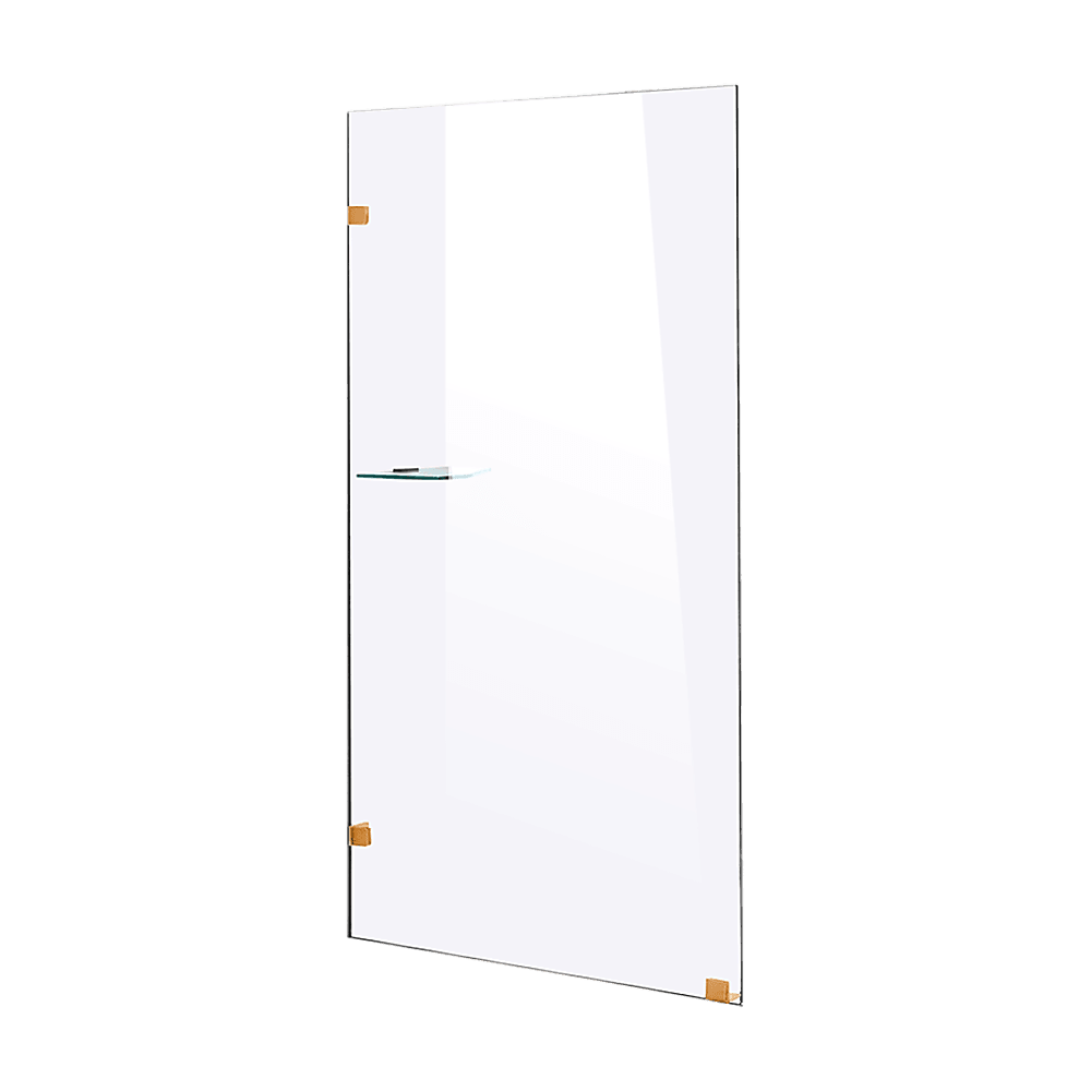 Buy 700 x 2100mm Frameless 10mm Safety Glass Shower Screen discounted | Products On Sale Australia