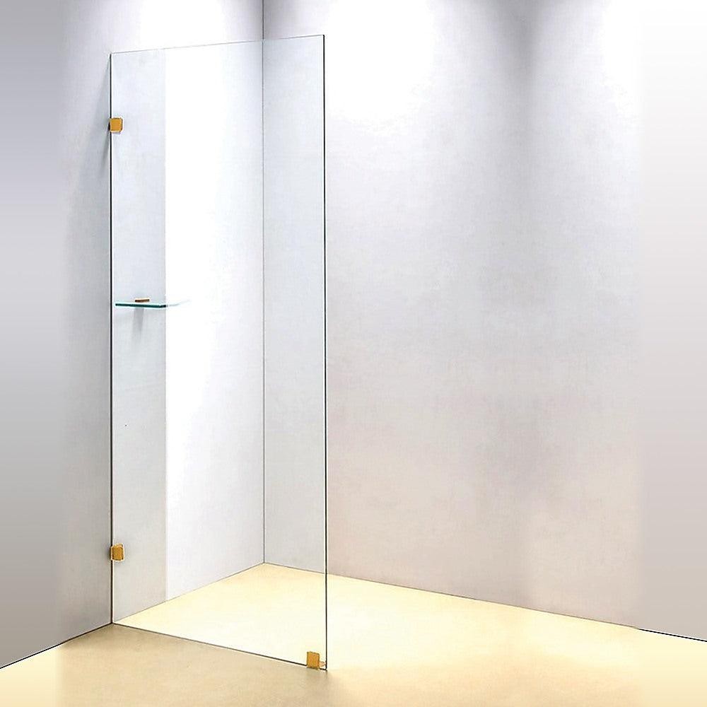 Buy 700 x 2100mm Frameless 10mm Safety Glass Shower Screen discounted | Products On Sale Australia