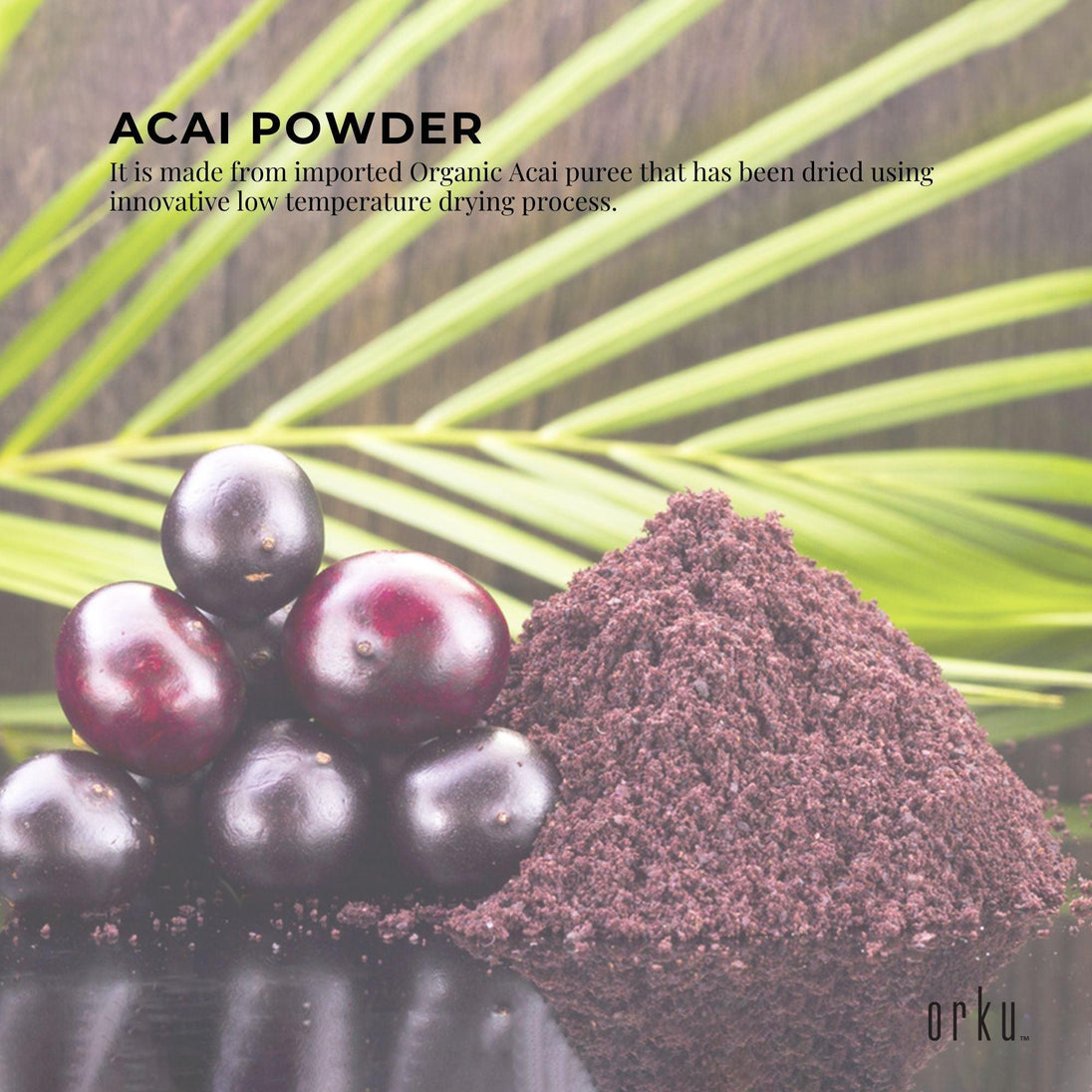 Buy 700g Acai Powder Bucket 100% Organic - Pure Superfood Amazon Berries discounted | Products On Sale Australia