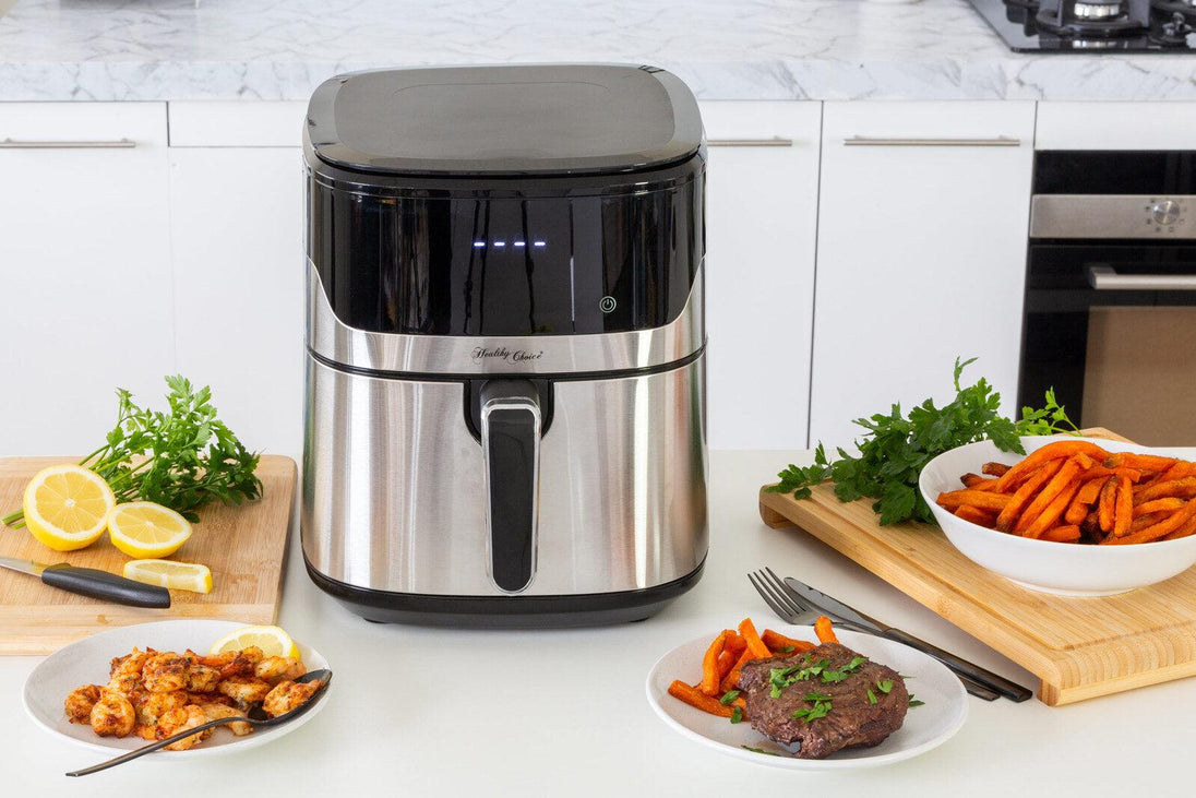 Buy 7L Air Fryer Wiz w/ Built-In Scale, 200C, 9 Cooking Programs discounted | Products On Sale Australia