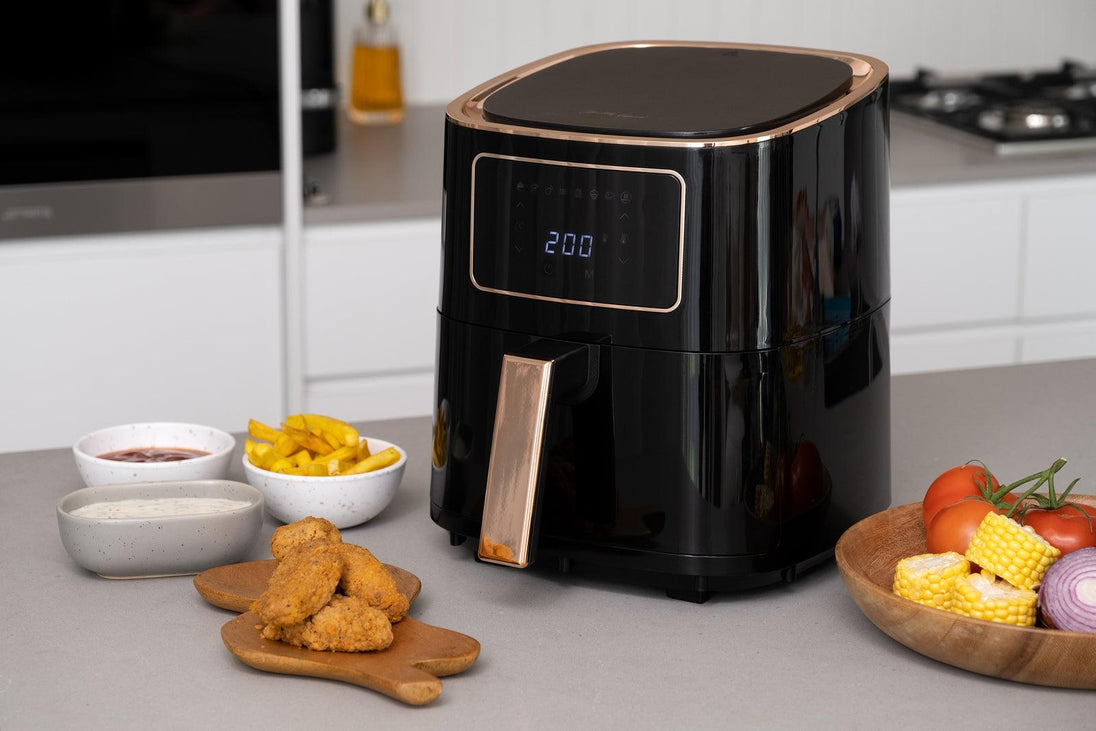 Buy 7L Digital Air Fryer (Black) 1700W, 200C, 8 Cooking Settings discounted | Products On Sale Australia