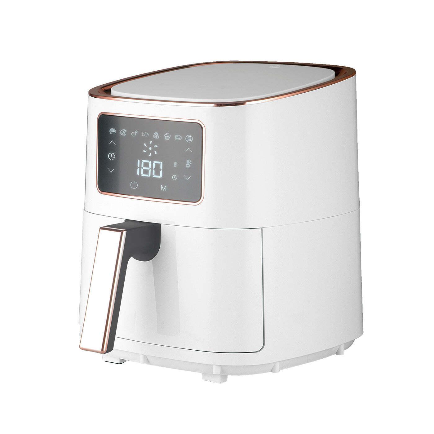 Buy 7L Digital Air Fryer (White Rose Gold) 1700W, <200°C, 8 Cooking Settings discounted | Products On Sale Australia