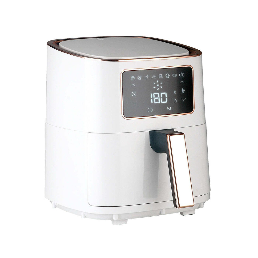 Buy 7L Digital Air Fryer (White Rose Gold) 1700W, <200°C, 8 Cooking Settings discounted | Products On Sale Australia