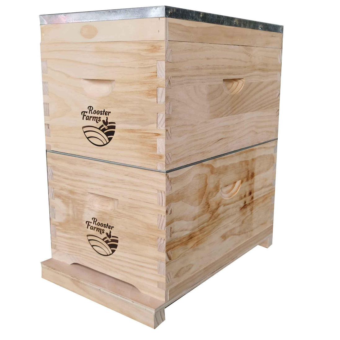 Buy 8 Frame Double Beehive Box 16 Frames Australian Bee Hive Langstroth Beekeeping discounted | Products On Sale Australia