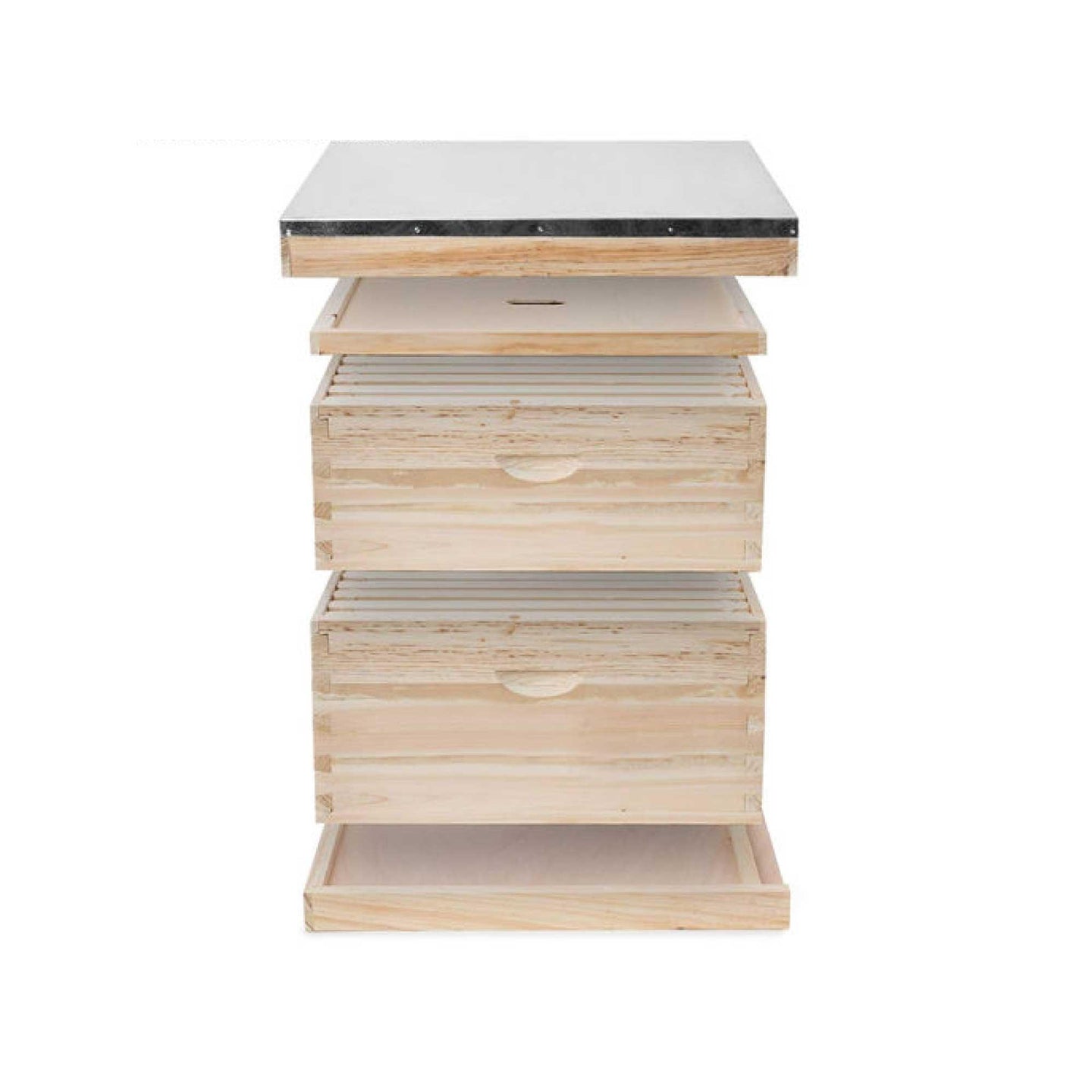 Buy 8 Frame Double Beehive Box 16 Frames Australian Bee Hive Langstroth Beekeeping discounted | Products On Sale Australia