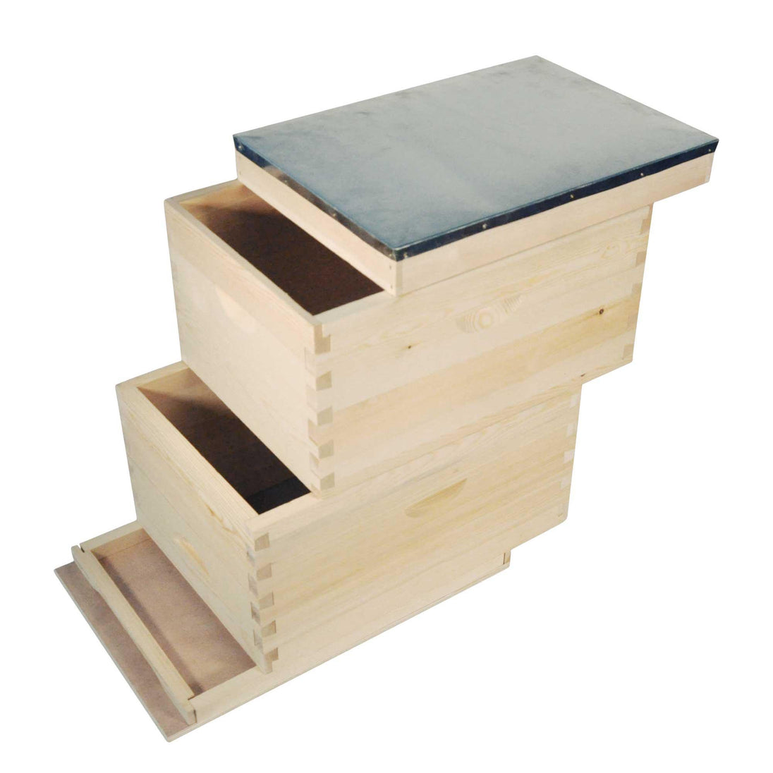 Buy 8 Frame Double Beehive Box 16 Frames Australian Bee Hive Langstroth Beekeeping discounted | Products On Sale Australia