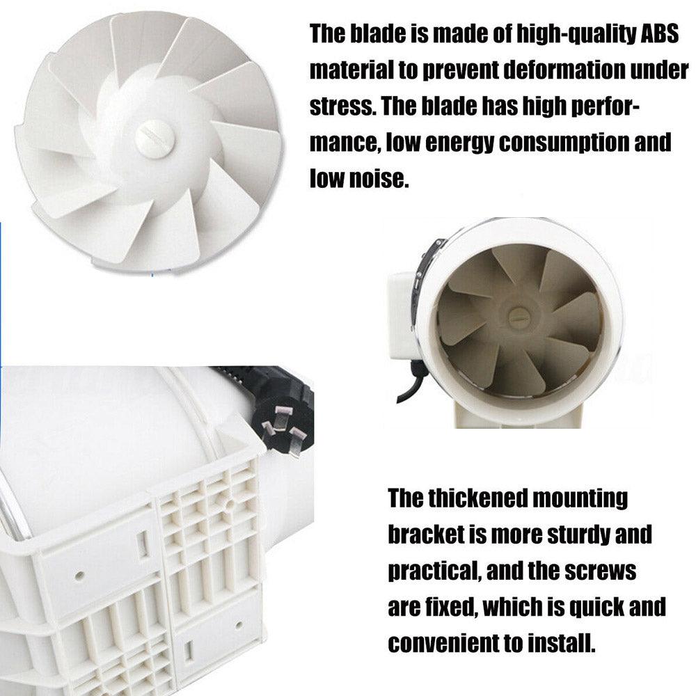 Buy 8" Inch Extractor Fan Remote Control Hydroponic Inline Exhaust Fan Industrial Vent discounted | Products On Sale Australia