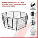 Buy 8 Panel Heavy Duty Pet Dog Playpen Puppy Exercise Fence Enclosure Cage discounted | Products On Sale Australia