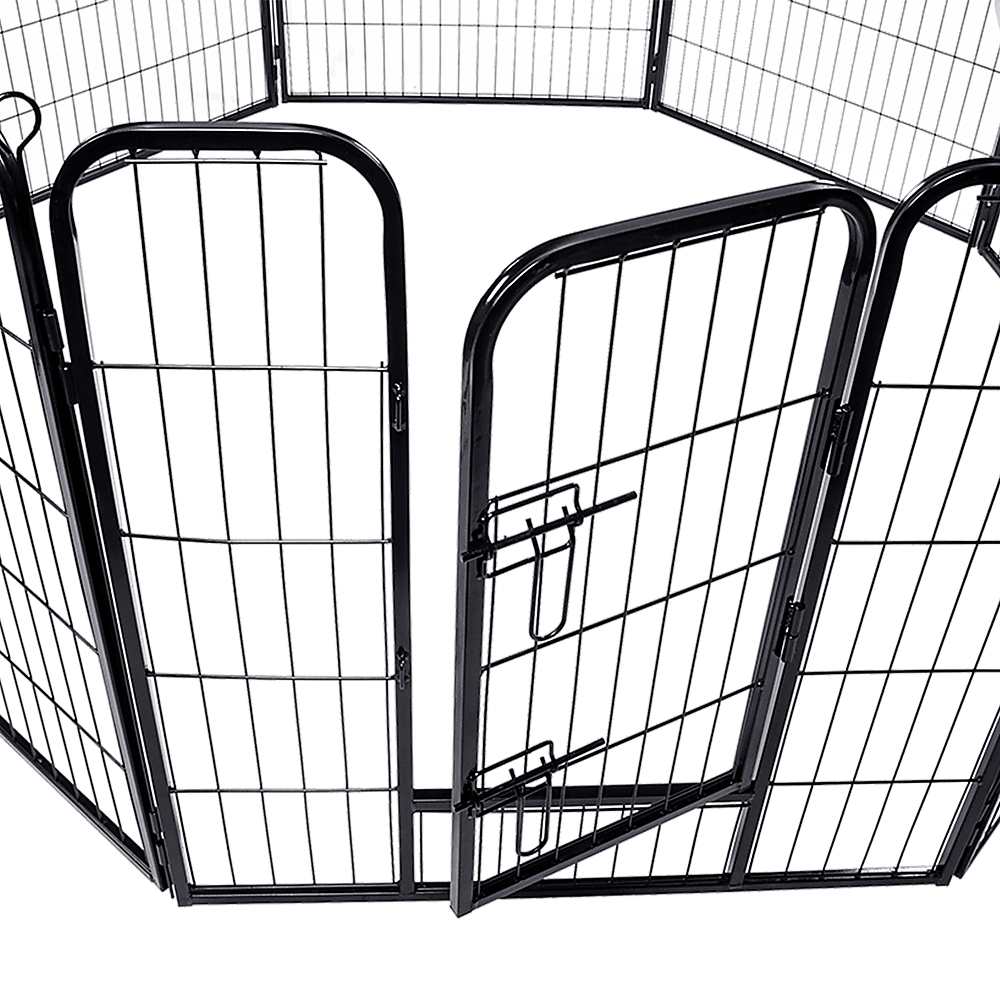 Buy 8 Panel Heavy Duty Pet Dog Playpen Puppy Exercise Fence Enclosure Cage discounted | Products On Sale Australia