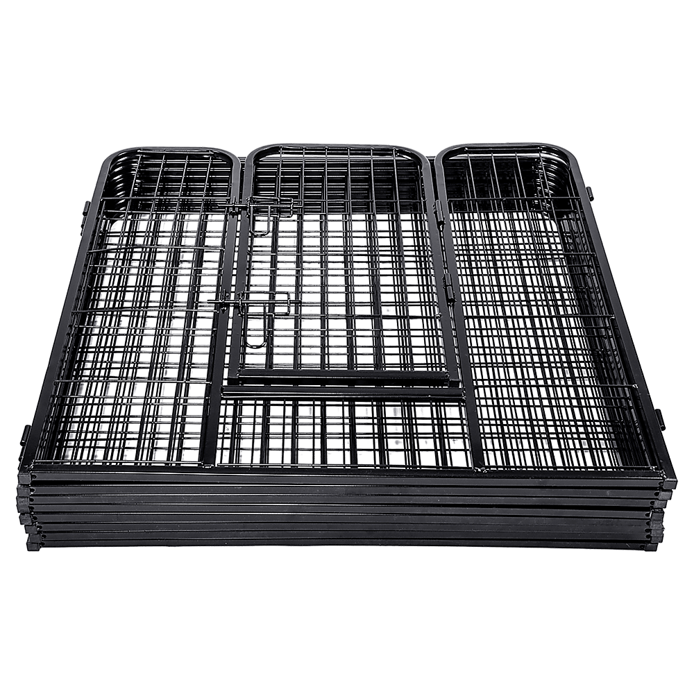 Buy 8 Panel Heavy Duty Pet Dog Playpen Puppy Exercise Fence Enclosure Cage discounted | Products On Sale Australia