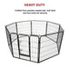 Buy 8 Panel Heavy Duty Pet Dog Playpen Puppy Exercise Fence Enclosure Cage discounted | Products On Sale Australia