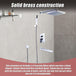 Buy 8" Rain Shower Head Straight Wall Arm Mixer Set Wall Bath Spout Outlet Tap discounted | Products On Sale Australia