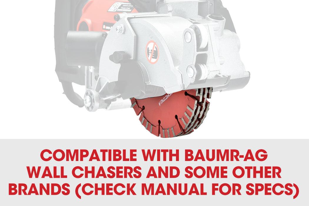 Buy 8 x BAUMR-AG 5" Replacement Diamond Blades for Wall Chaser Machines discounted | Products On Sale Australia