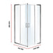 Buy 800 x 1000mm Sliding Door Nano Safety Glass Shower Screen By Della Francesca discounted | Products On Sale Australia