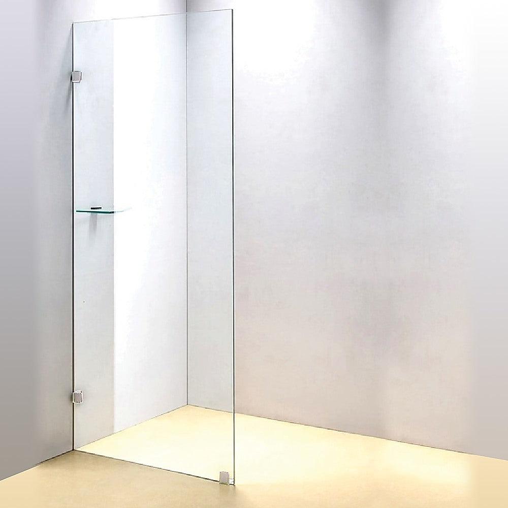 Buy 800 x 2100mm Frameless 10mm Safety Glass Shower Screen discounted | Products On Sale Australia