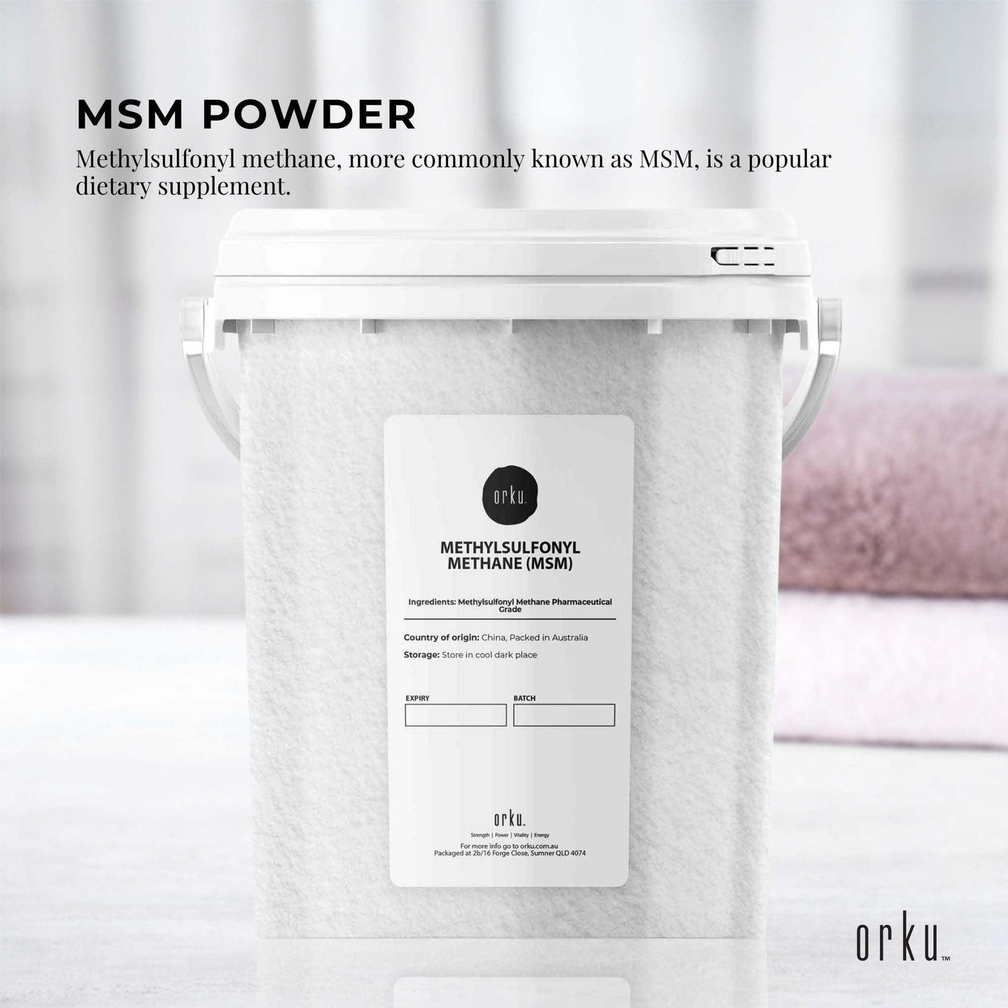 Buy 800g MSM Powder or Crystals Tub - 99% Pure Methylsulfonylmethane Dimethyl Sulfone discounted | Products On Sale Australia