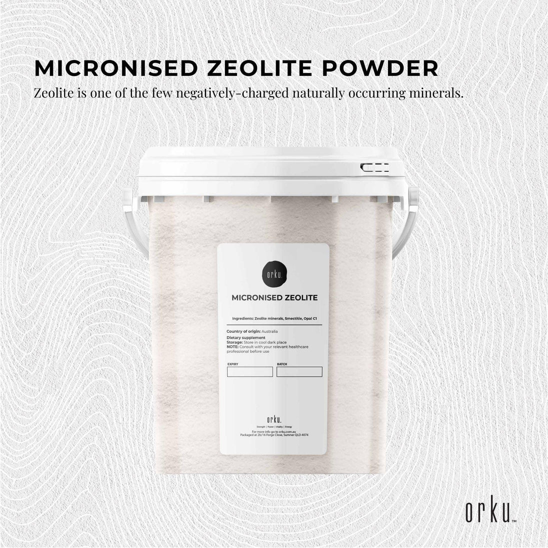 Buy 800g Pure Micronised Zeolite Powder Mineral Tub - Micronized Volcamin discounted | Products On Sale Australia