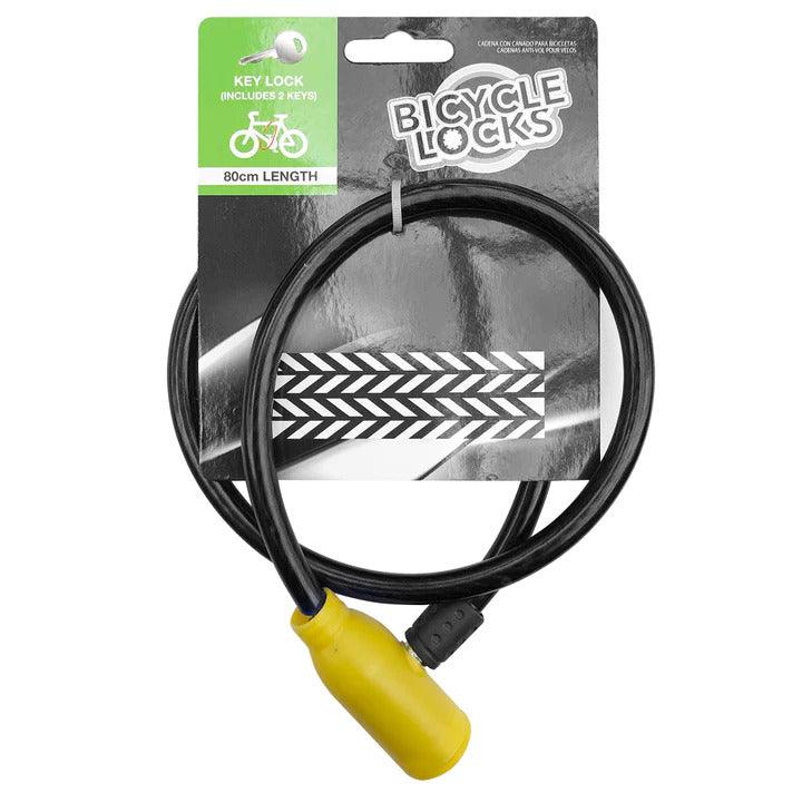 Buy 80cm Bicycle Lock with Keys Bike Scooter discounted | Products On Sale Australia