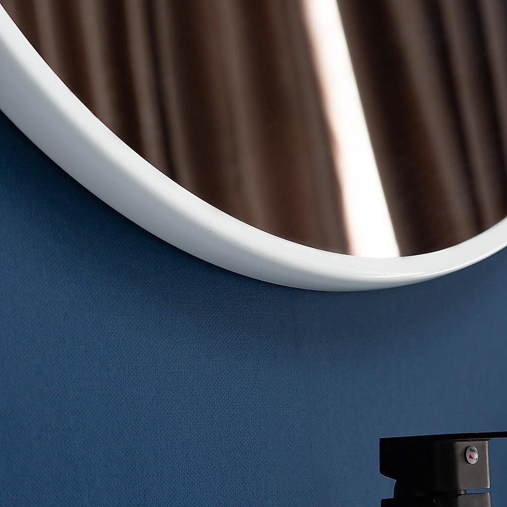 Buy 80cm Round Wall Mirror Bathroom Makeup Mirror by Della Francesca discounted | Products On Sale Australia
