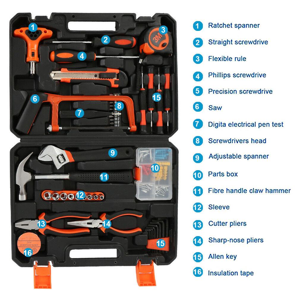 Buy 82 Pcs Household Hand Tools Set Hand Tool Kit for Home Office Car Repair Tools discounted | Products On Sale Australia