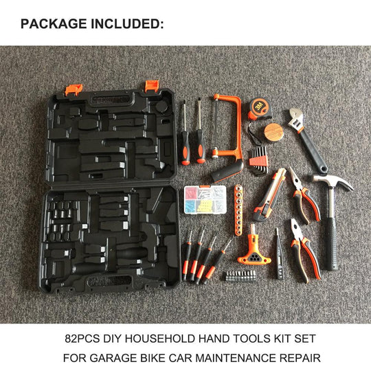 Buy 82 Pcs Household Hand Tools Set Hand Tool Kit for Home Office Car Repair Tools discounted | Products On Sale Australia