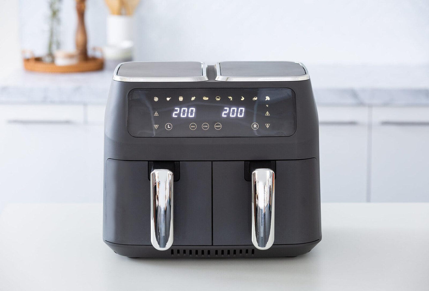 Buy 8L Dual Zone Digital Air Fryer with 200C, 10 Cooking Programs discounted | Products On Sale Australia