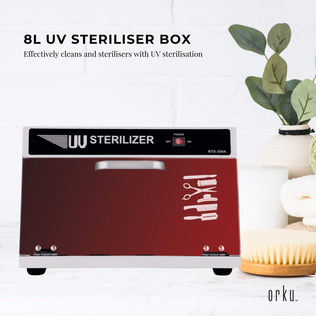 Buy 8L UV Steriliser Box Beauty Equipment Sanitising Salon Nail Tools Sterilizer discounted | Products On Sale Australia