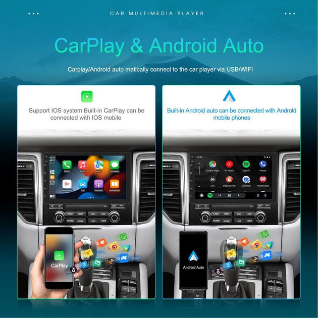 Buy 9" Car Radio 2 DIN GPS FM RDS WIFI w/ Rear Camera For Android Auto IOS CarPlay | Products On Sale Australia