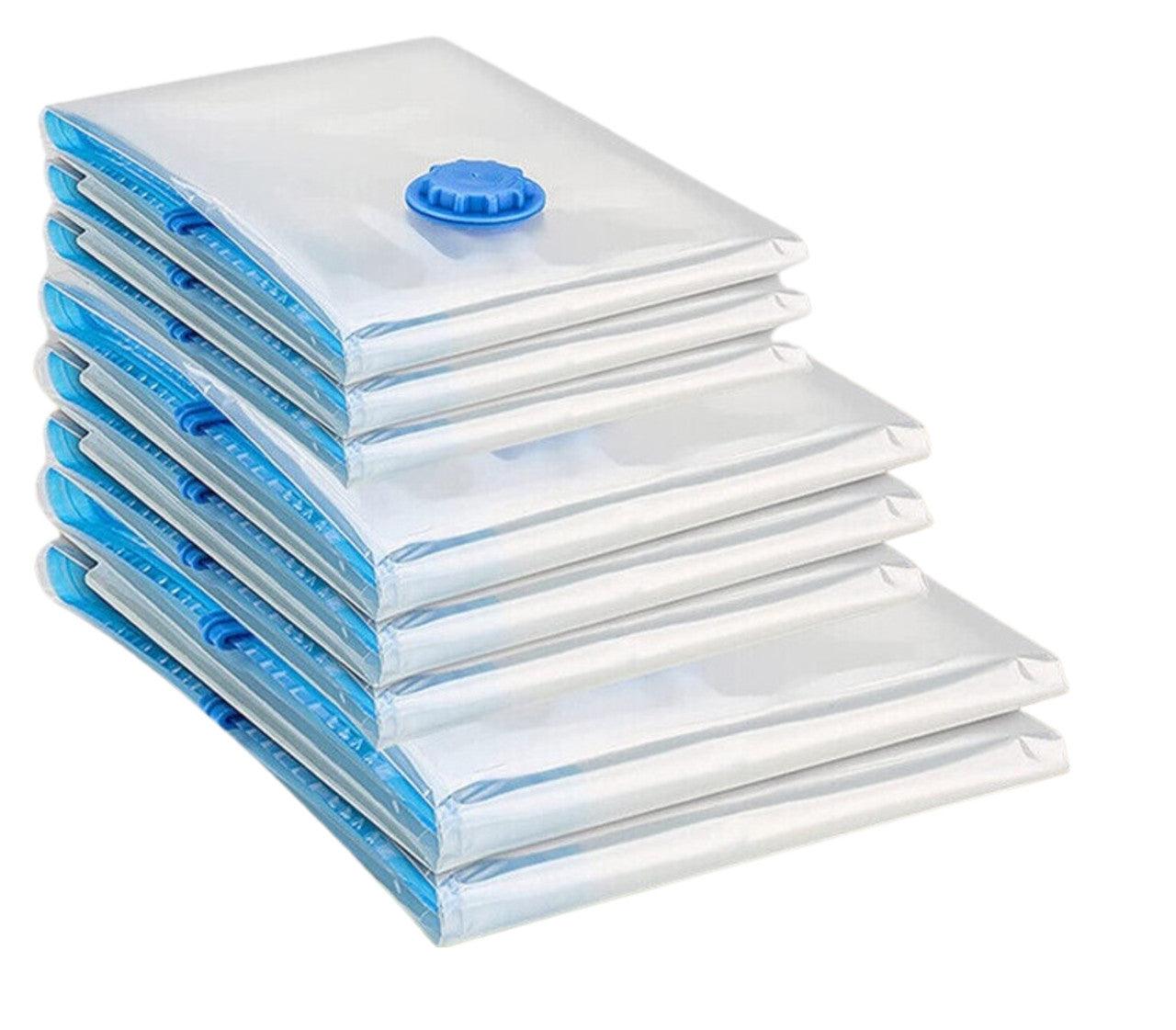 Buy 9 Pack Space Saver Vacuum Seal Storage Bag Kit, 2 Large, 5 Medium & 2 Small discounted | Products On Sale Australia