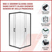 Buy 900 x 1200mm Sliding Door Nano Safety Glass Shower Screen By Della Francesca discounted | Products On Sale Australia