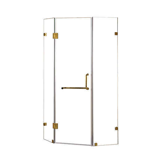 Buy 900 x 900mm Frameless 10mm Glass Shower Screen By Della Francesca discounted | Products On Sale Australia