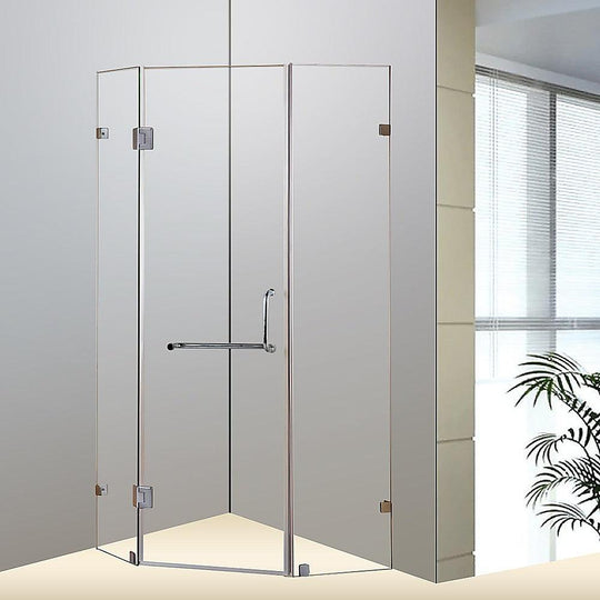 Buy 900 x 900mm Frameless 10mm Glass Shower Screen By Della Francesca discounted | Products On Sale Australia