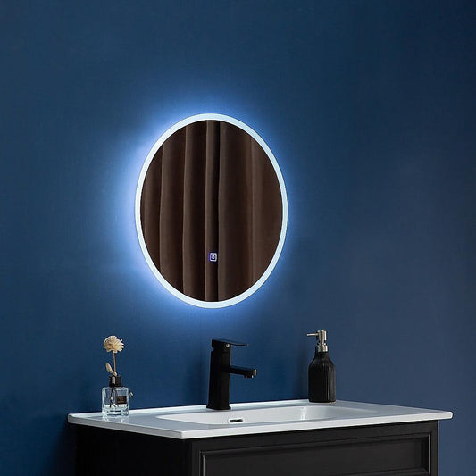 Buy 90cm LED Wall Mirror Bathroom Mirrors Light Decor Round discounted | Products On Sale Australia
