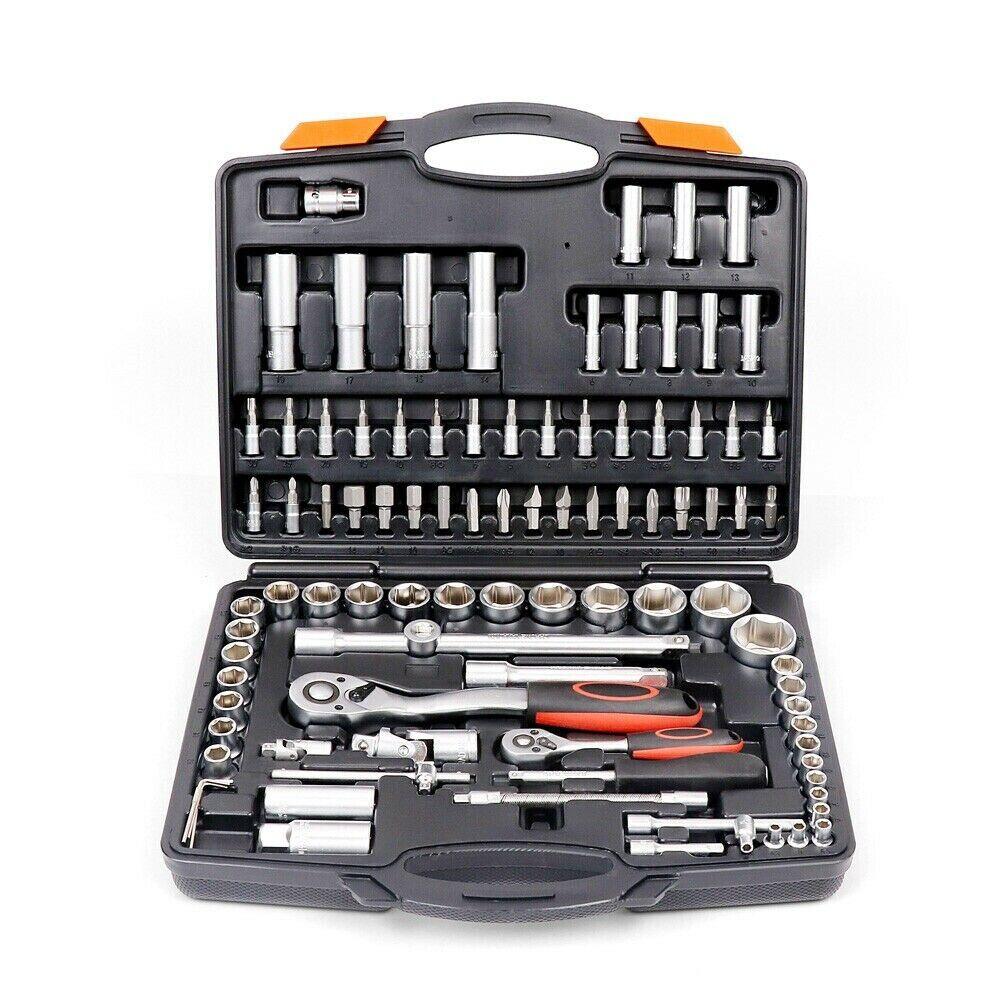 Buy 94Pc Socket Ratchet Wrench Set Screwdriver Bits Extension Torx Hex 1/4" 1/2" Dr. discounted | Products On Sale Australia